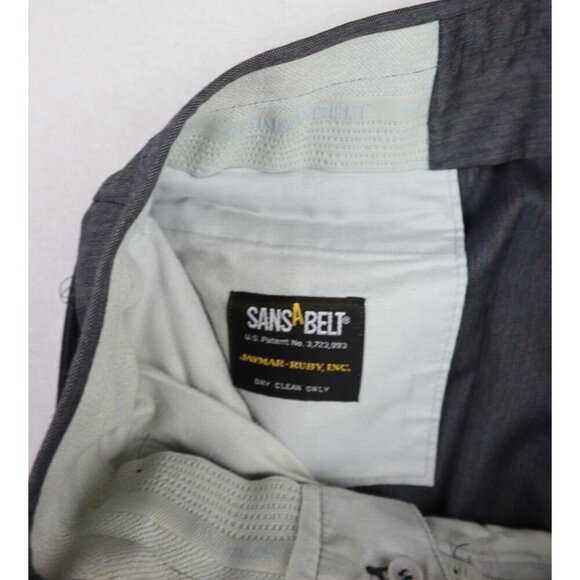 VINTAGE SANSABELT JAYMAR - MEN'S GRAY SUIT - SIZE 42S, PANTS SIZE 38 X 27.5 - Picture 14 of 16